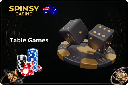 Spinsy Casino table games Australia